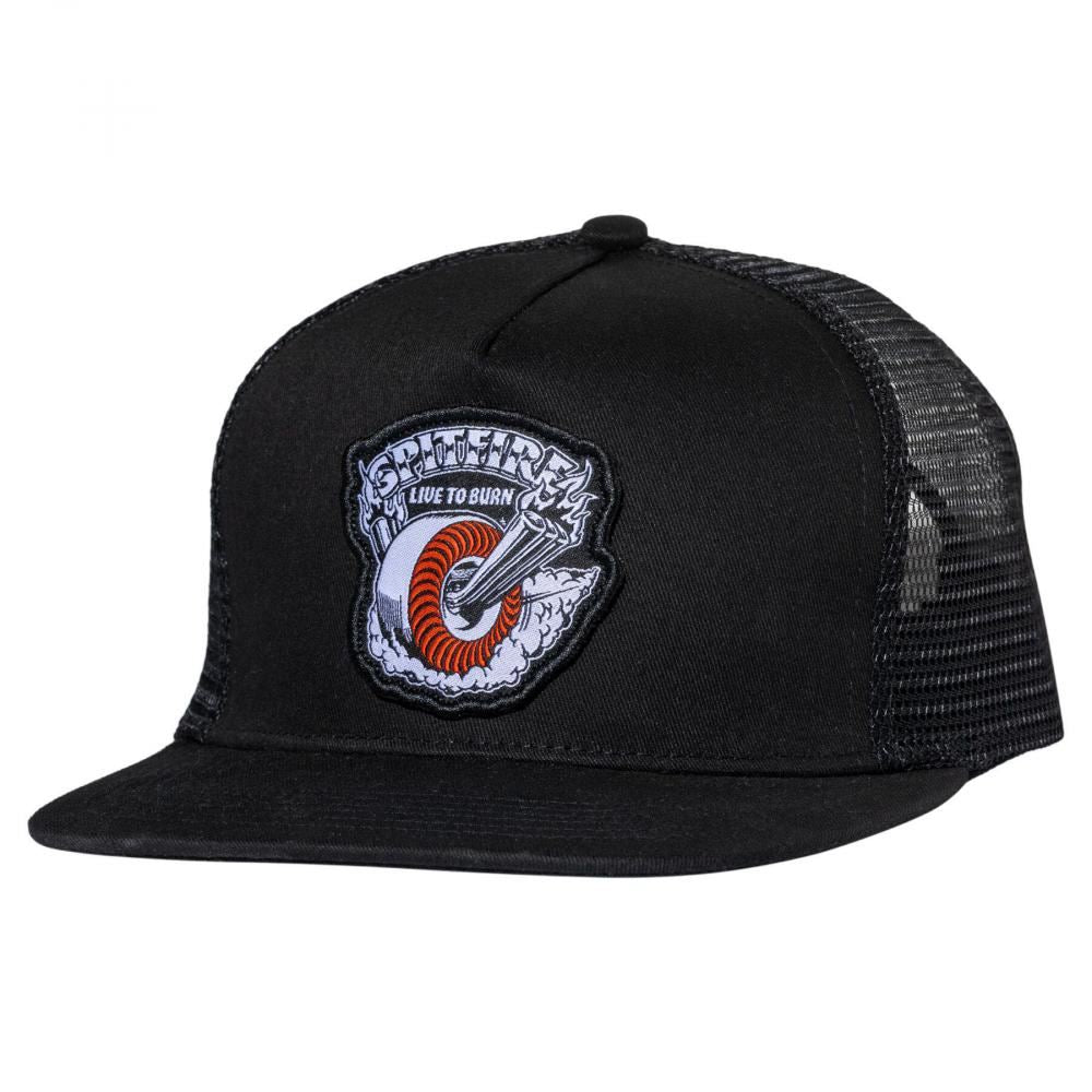 Spitfire Cap Burnout Black / White / Red - OSFM