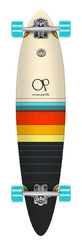 Ocean Pacific Dawn Pintail Off White/Black Off White/Black Complete Longboard - 40.0"