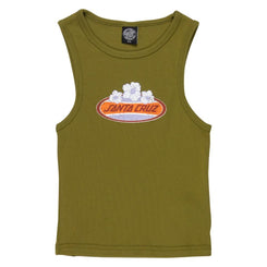 Santa Cruz Womens Vest Paradise Strip Tank - Khaki