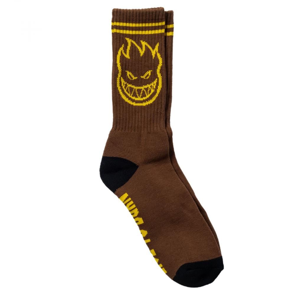 Spitfire Socks Bighead Brown / Gold - OSFM