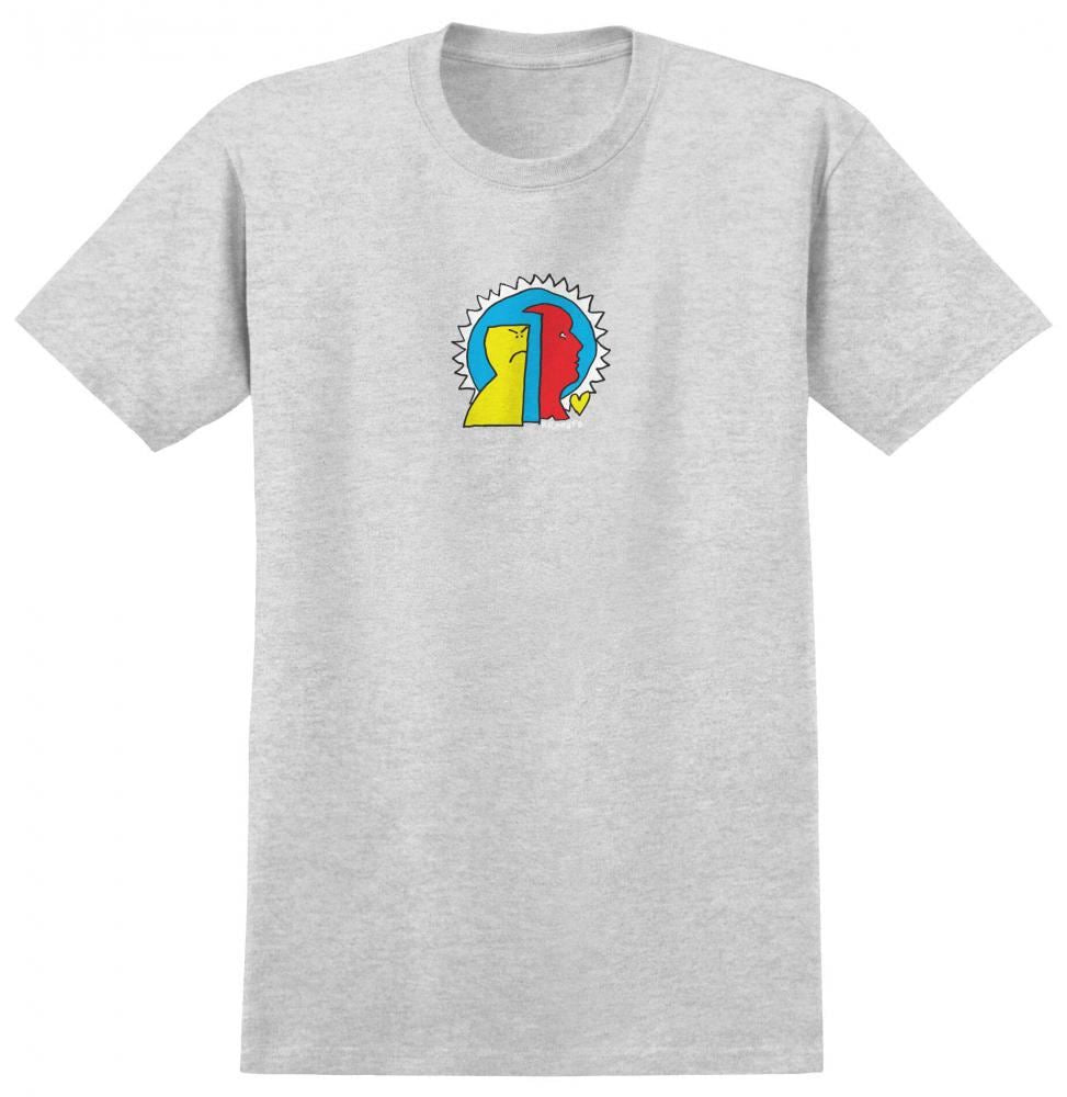 Krooked T-Shirt Mad Back Fill - Ash Grey