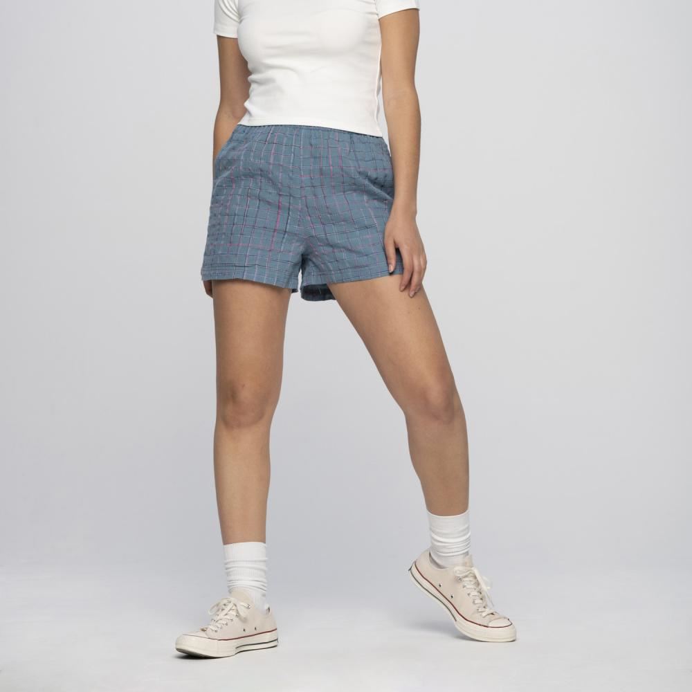 Santa Cruz Womens Shorts Sundance Shorts - Blue Check