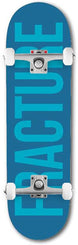 Fracture Fade Teal Custom Complete Skateboard -  8.25"