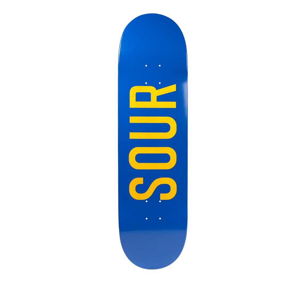 Sour Solution 'Army' Blue/Yellow (S2) Skateboard Deck - 8.5"
