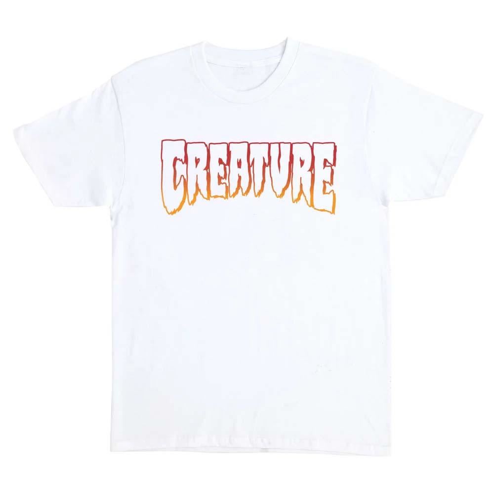 Creature T-Shirt Creature Outline - White / Red