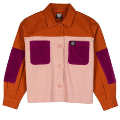 Santa Cruz Womens Jacket Nomad Overshirt - Ginger Biscuit / Putty