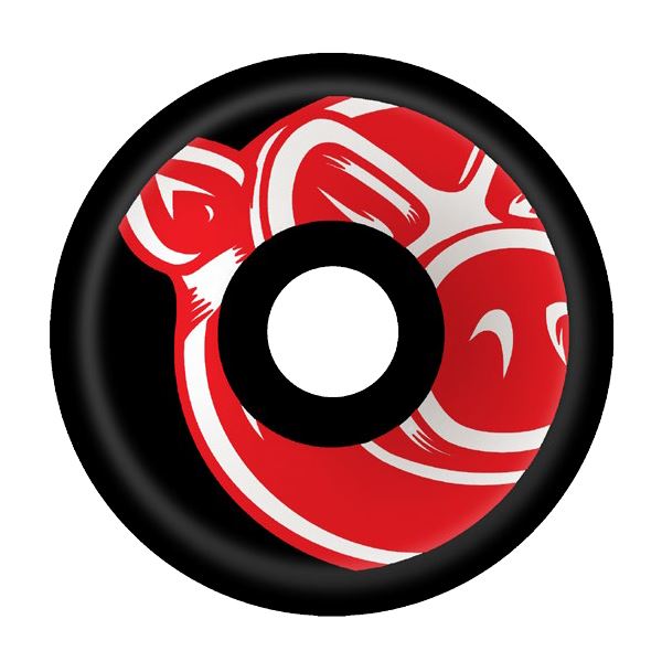 Pig Skateboard Wheels Conical Black Skateboard Wheels / 95A