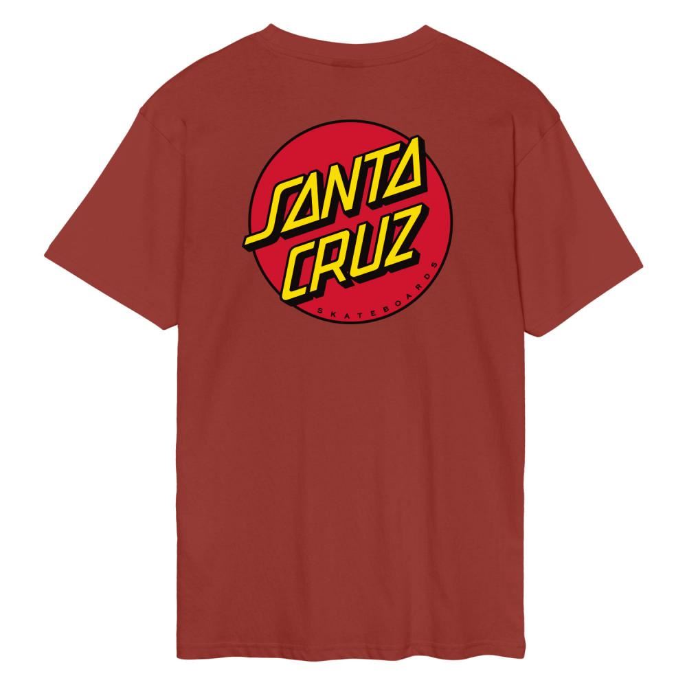 Santa Cruz T-Shirt Classic Dot Chest - Dark Rust