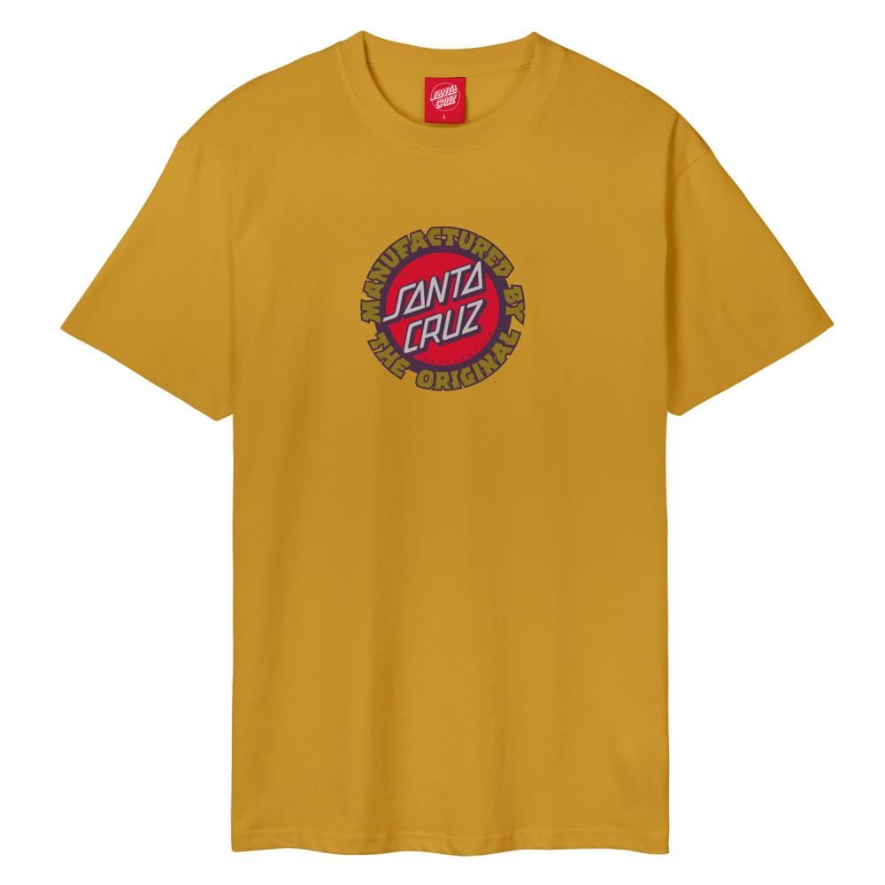 Santa Cruz T-Shirt Speed MFG Dot Front T-Shirt - Old Gold