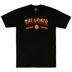 Thrasher T-Shirt Sketch - Black - Skatewarehouse.co.uk