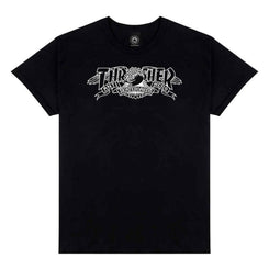 Thrasher X Antihero T-Shirt Mag Banner - Black