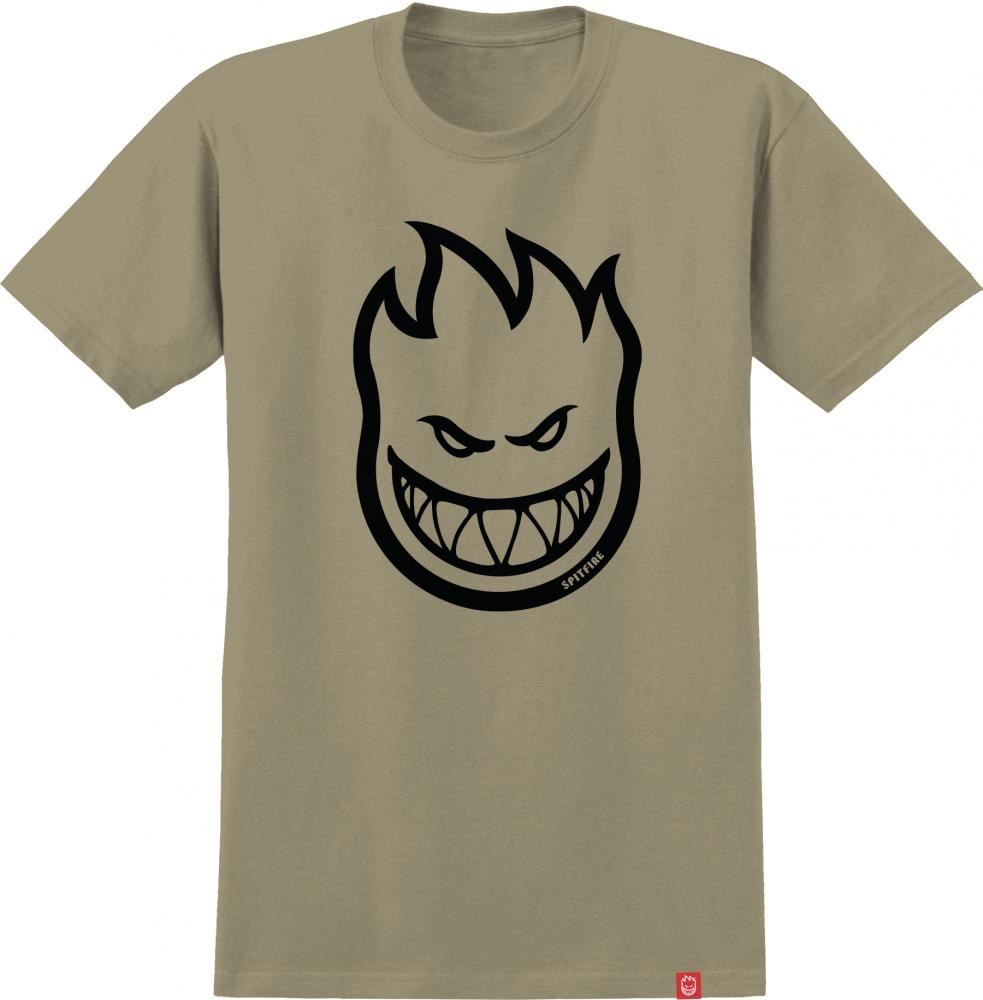 Spitfire T-Shirt Bighead Sand / Black - M - OUTLET - Skatewarehouse.co.uk