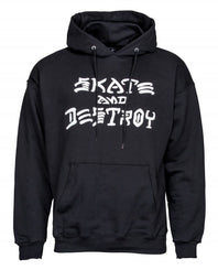 Thrasher Hoody Skate & Destroy - Black - Skatewarehouse.co.uk