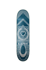 Blueprint Home Heart Navy/White Skateboard Deck - 8.0"