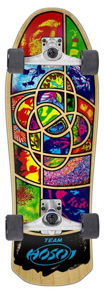Santa Cruz Reissue Hosoi Irie Eye x Mindless Custom Surf Skate Skateboard - 9.95" x 29.59"