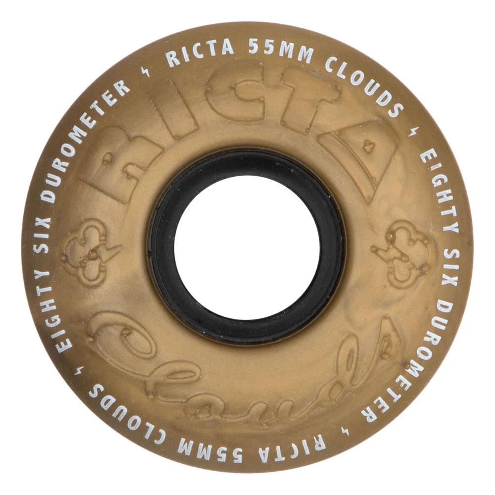 Ricta Skateboard Wheels 55mm Clouds Metallic Gold - Gold