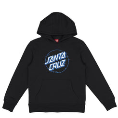 Santa Cruz Youth Hood Youth Vivid Other Dot Front - Black - Skatewarehouse.co.uk