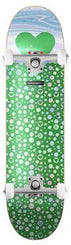 The Heart Supply HS Green Polkahearts Foil Green x Venom Custom Complete Skateboard - 8.0"