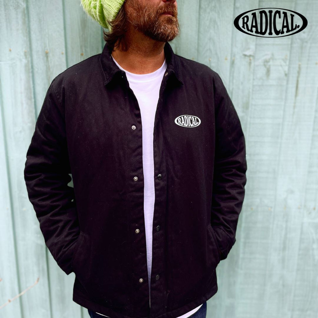 Radical. Oval Logo Canvas jacket - Black