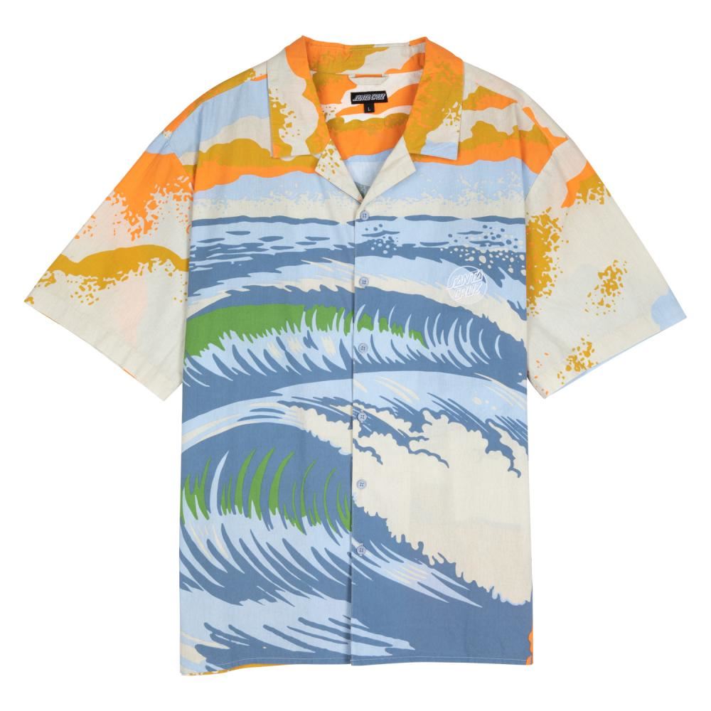 Santa Cruz S/S Shirt Water View - Light Grey