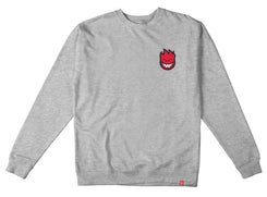 Spitfire Crew Lil Bighead Fill - Grey Heather / Red / White