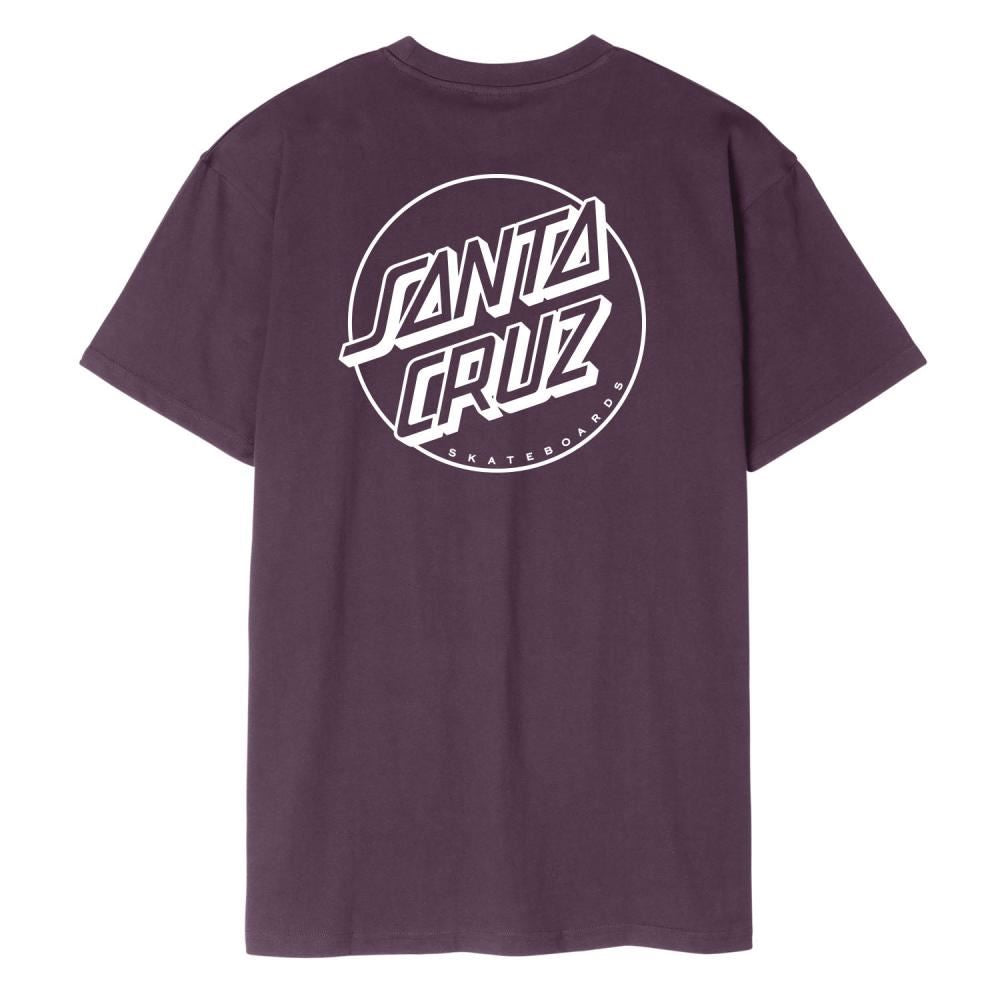 Santa Cruz T-Shirt Opus Dot Stripe - Blackcurrant