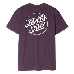 Santa Cruz T-Shirt Opus Dot Stripe - Blackcurrant