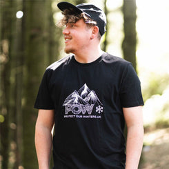 Dewerstone Protect Our Winters x dewerstone x Dusty Cat T-Shirt - Black