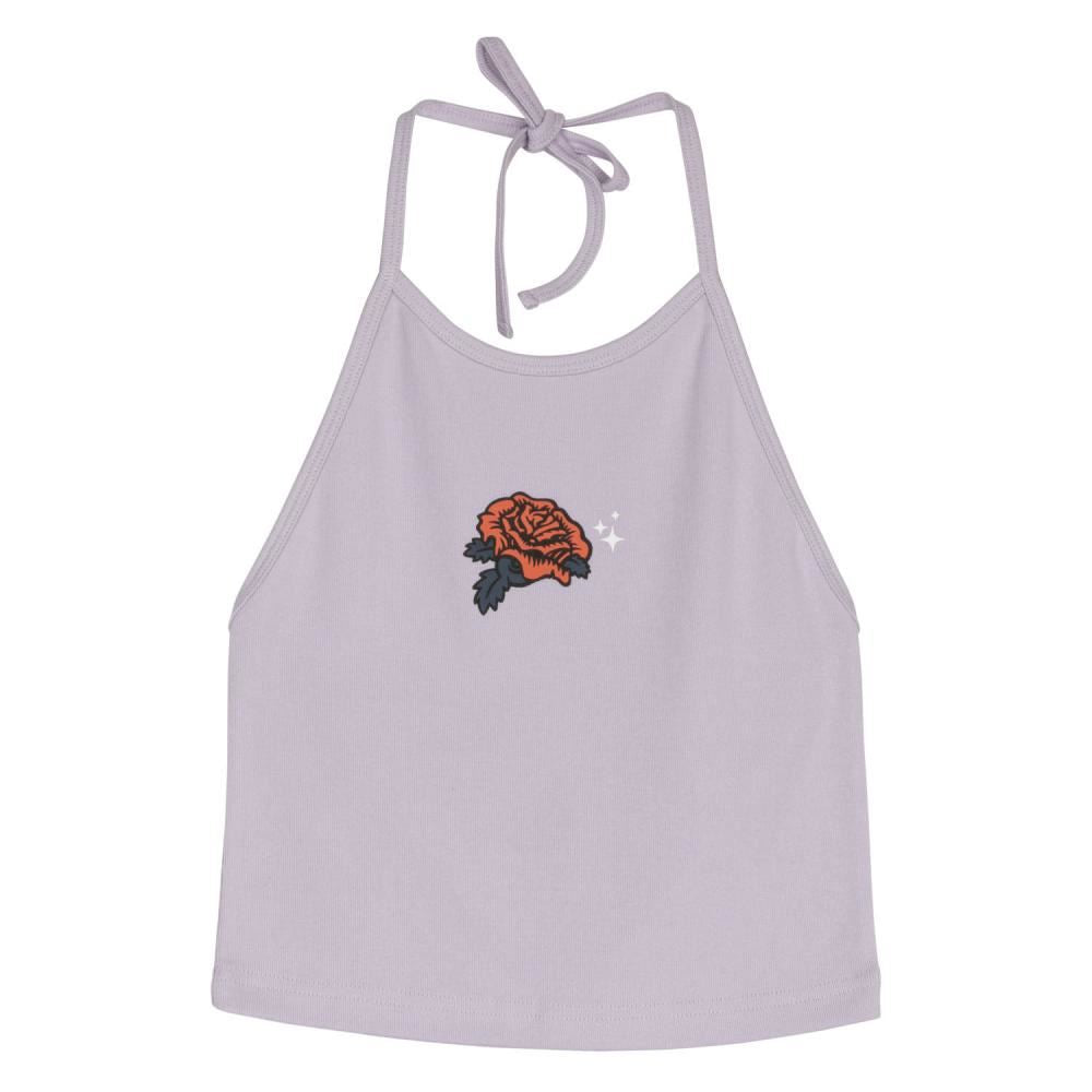 Santa Cruz Womens Halter Top Rose Glimmer - Pale Lavender
