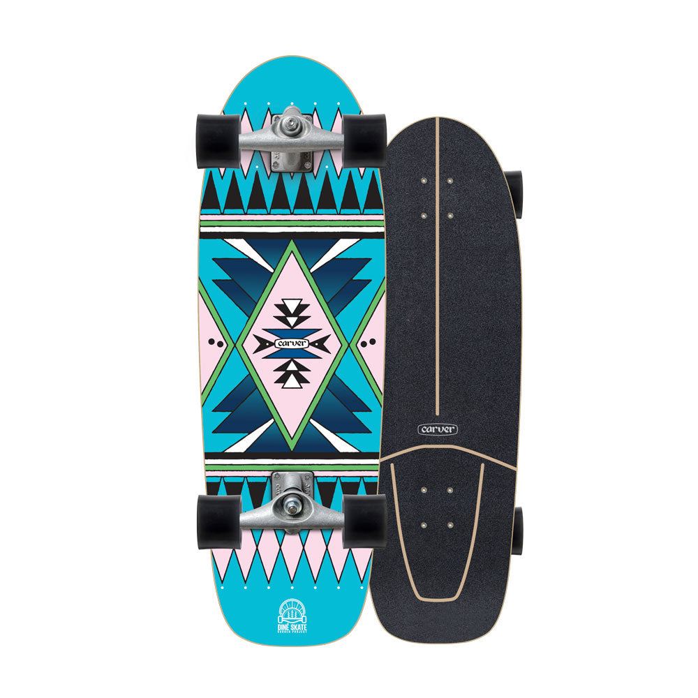 Carver Dine' Skate Garden - CX Surfskate Cruiser Skateboard - 9.875" x 31.25"