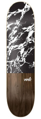 Verb Marble Dip Logo Deck Black/White Skateboard Deck - 8.0"