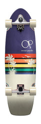 Ocean Pacific Sunset Surf Skate Navy/Off White 32.25" 9.75" - 9.75, Navy/Off White Complete Surfskate Cruiser - 9.75"