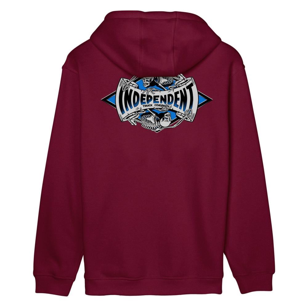 Independent Hoody Legacy - Maroon - Skatewarehouse.co.uk