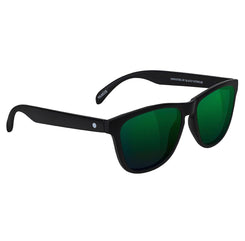 Glassy Deric Polarized Matte Black/Green Mirror