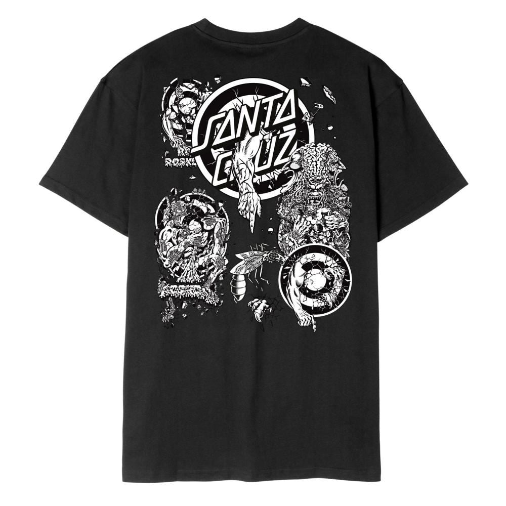 Santa Cruz T-Shirt Roskopp Evo 2 - Black - Skatewarehouse.co.uk