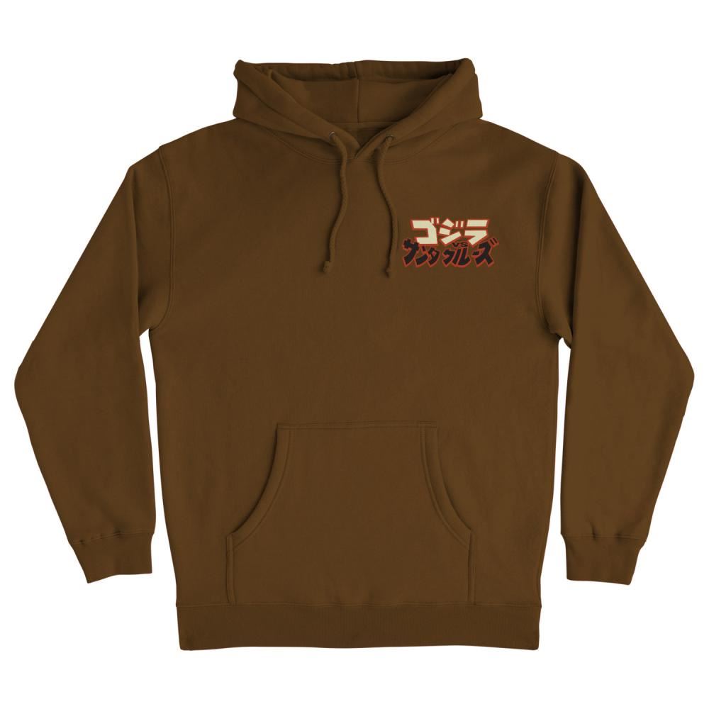 Santa Cruz Hoodie Godzilla Hand - Brown