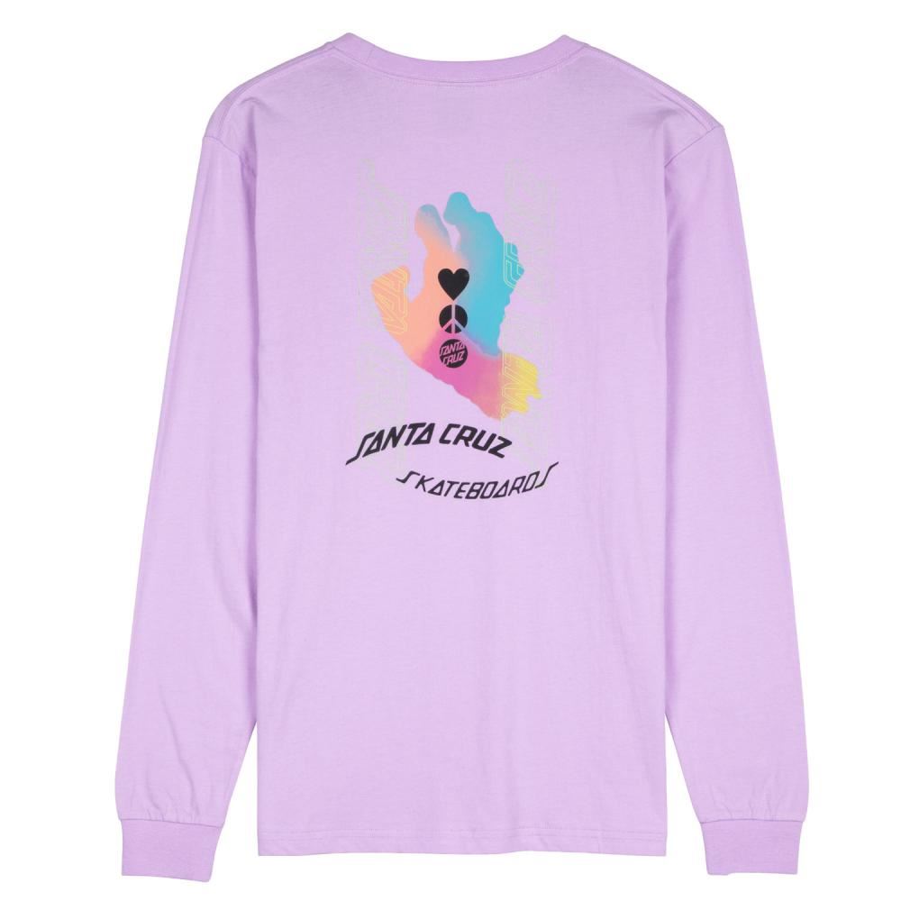 Santa Cruz Womens L/S T-Shirt Digi Hand L/S T-Shirt - Digital Lavender