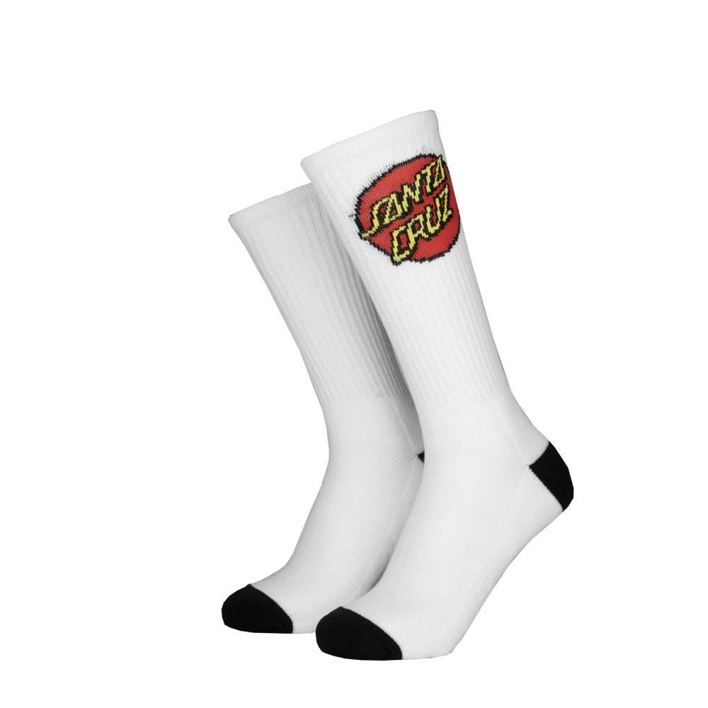 Santa Cruz Socks Classic Dot Sock (2 Pack) - White & Black