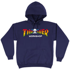 Thrasher Hoody Thrasher X Aws Spectrum - Navy - Skatewarehouse.co.uk