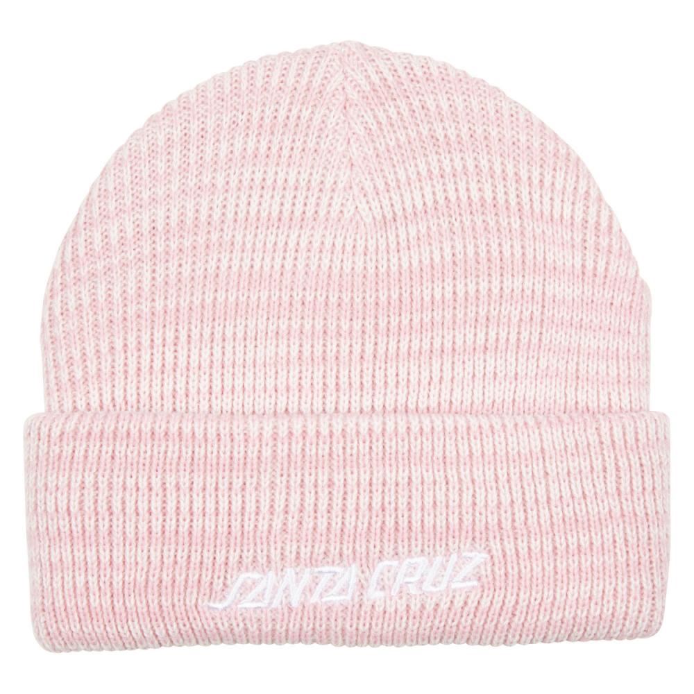 Santa Cruz Womens Beanie Strip Marl Beanie Pink Heather - O/S