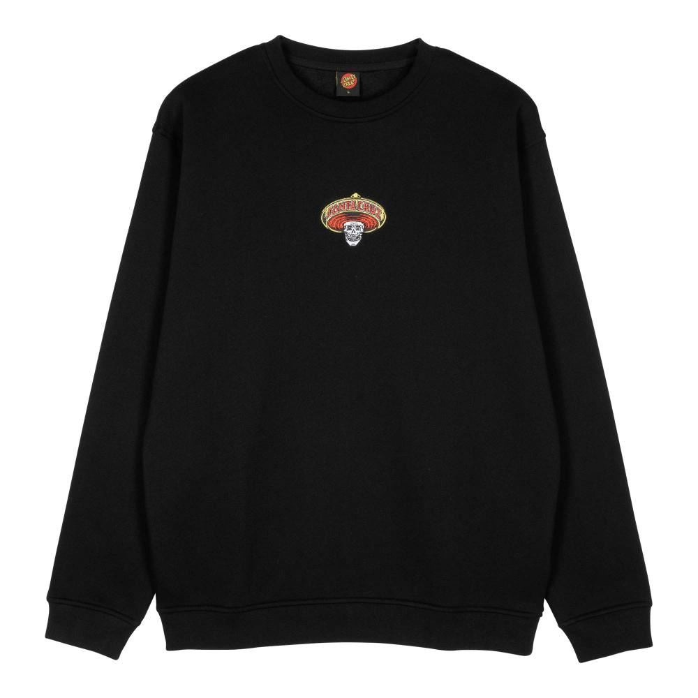 Santa Cruz Crew Guzman Skull Crew - Black