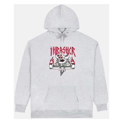 Thrasher x Toy Machine Hoody Monster-Gram - Ash Grey