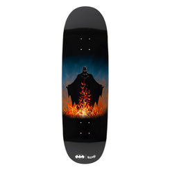 Welcome Bat Flames - Black on Boline Skateboard Deck - 9.5"