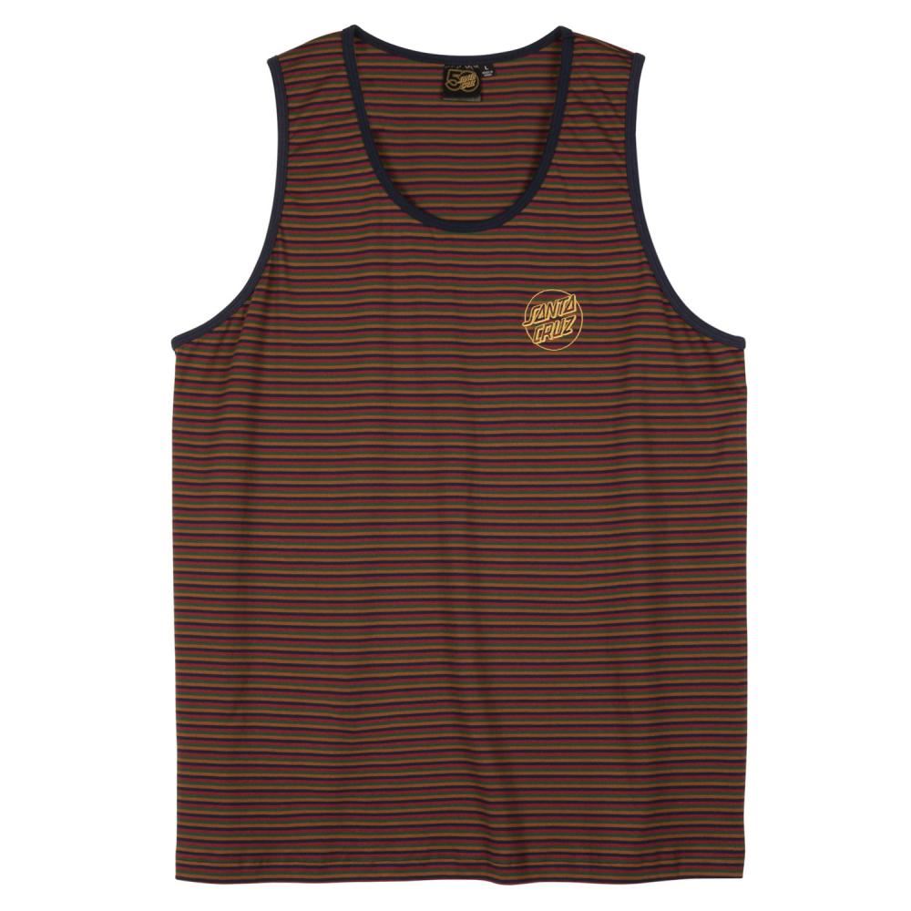 Santa Cruz Vest 50th Opus Dot Chest Vest - Multi Stripe - Skatewarehouse.co.uk