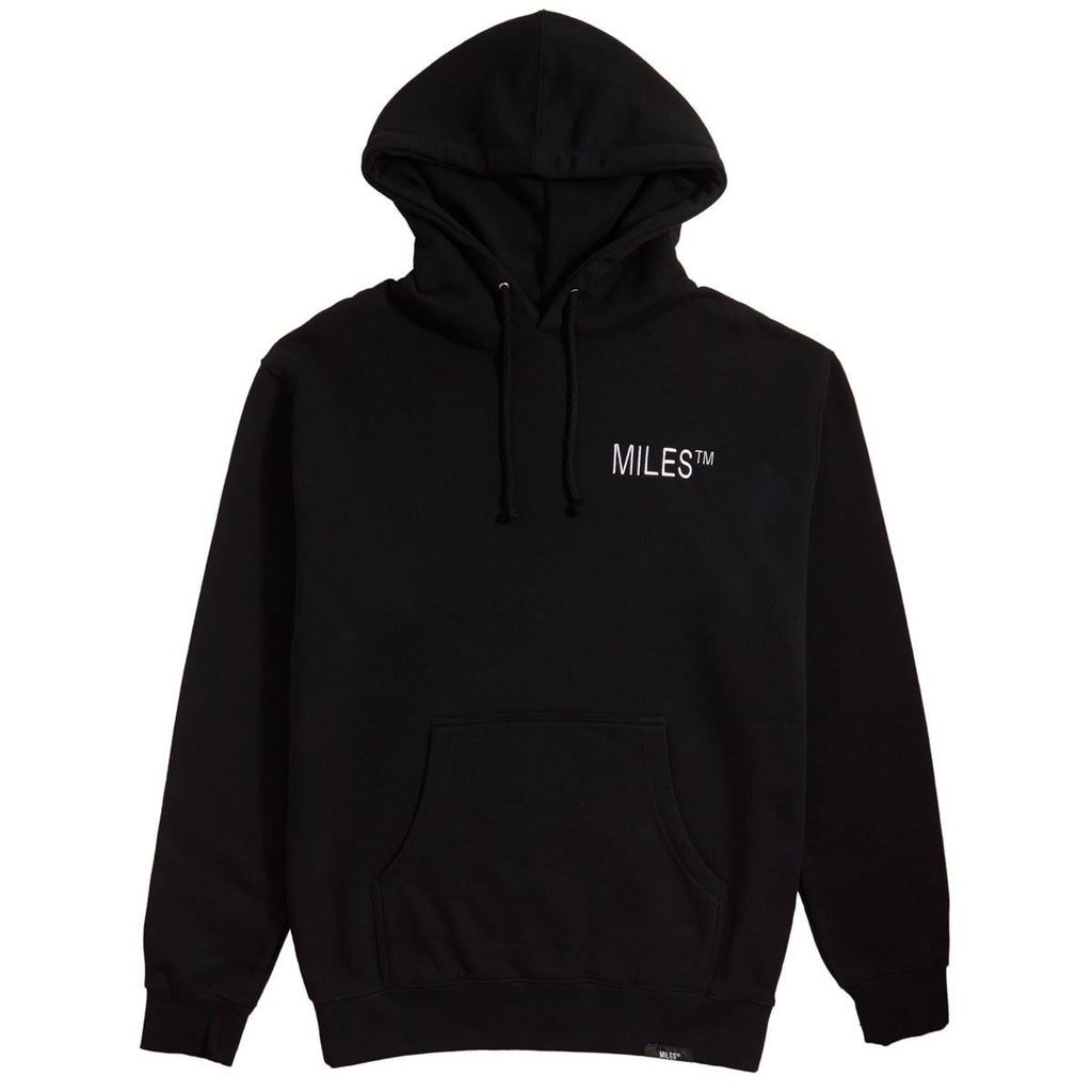 Miles Logo Hit Hoodie Black