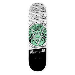 Metal 'Medusa Proto' Logo Skateboard Deck - 8.5"