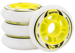 SFR Inline Wheels x4 - White / Yellow