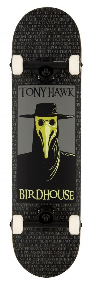 Birdhouse Stage 3 Plague Doctor Black Complete Skateboard - 8.0"