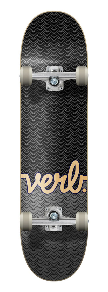 Verb Waves Black/Charcoal Complete Skateboard - 8.0"