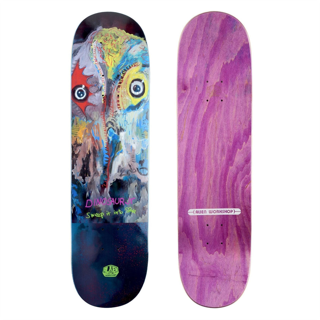 Alien Workshop Dinosaur Jr Sweep It Into Space Skateboard Deck Black 8.5"